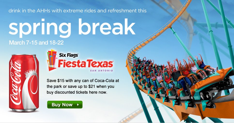 SFFT Coke Landing Page Six Flags Fiesta Texas