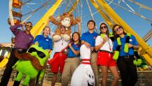 Six Flags employees smiling