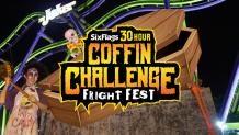 Six Flags 30 Hour Coffin Challenge Logo in CarnEvil