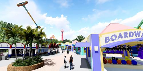 Rendering of boardwalk section