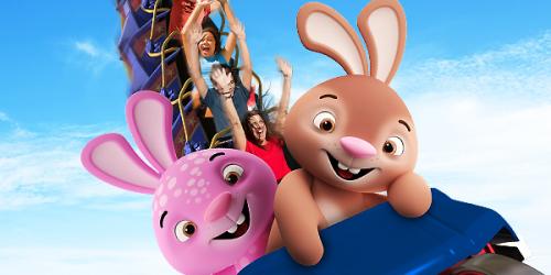 Bunnies on roller coaster