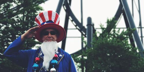 Uncle Sam during 4th Fest