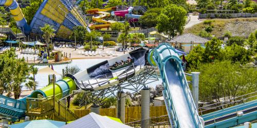 Water Coaster tube with water blast