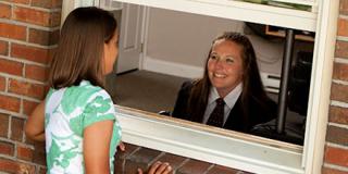 Girl and Guest Relations worker