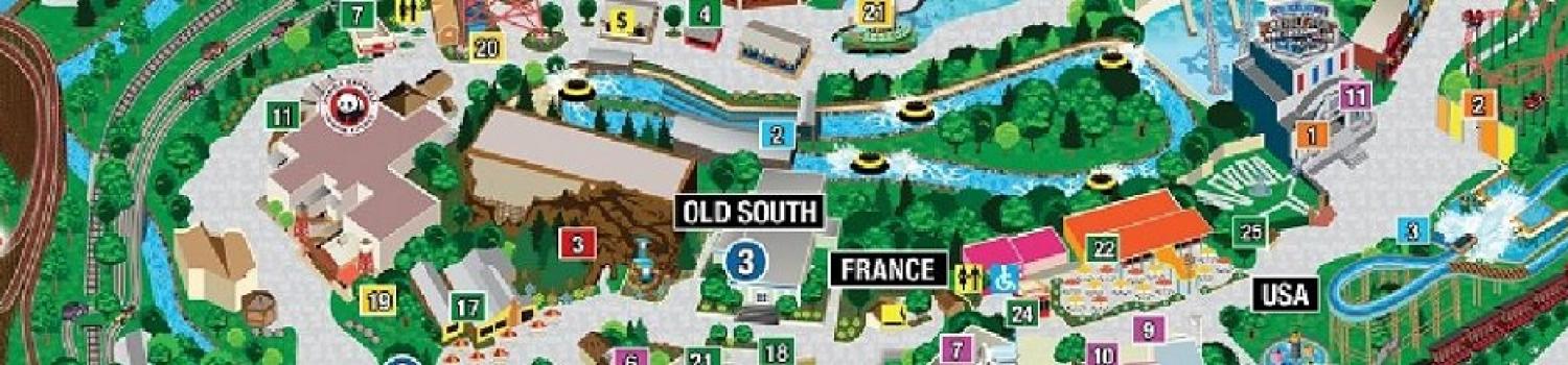 Park Map | Six Flags Over Texas