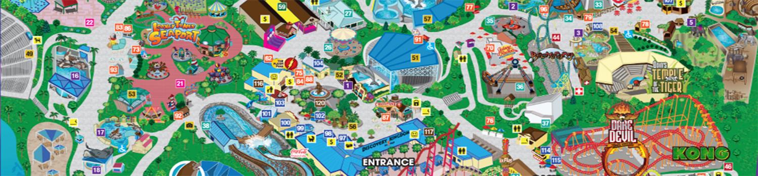 Park Map | Six Flags Discovery Kingdom