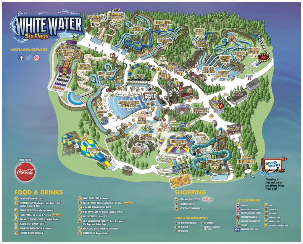 Park Map White Water Atlanta